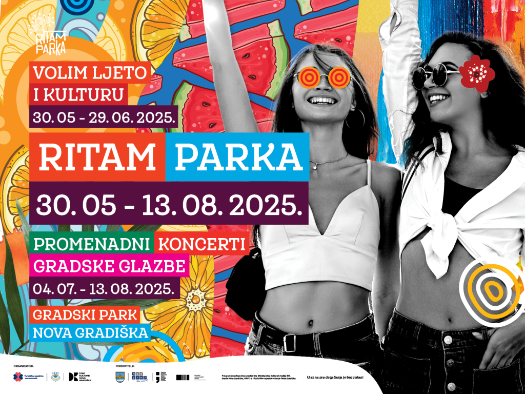 Ritam parka i Promenadni koncerti - program za srpanj i kolovoz 2025.